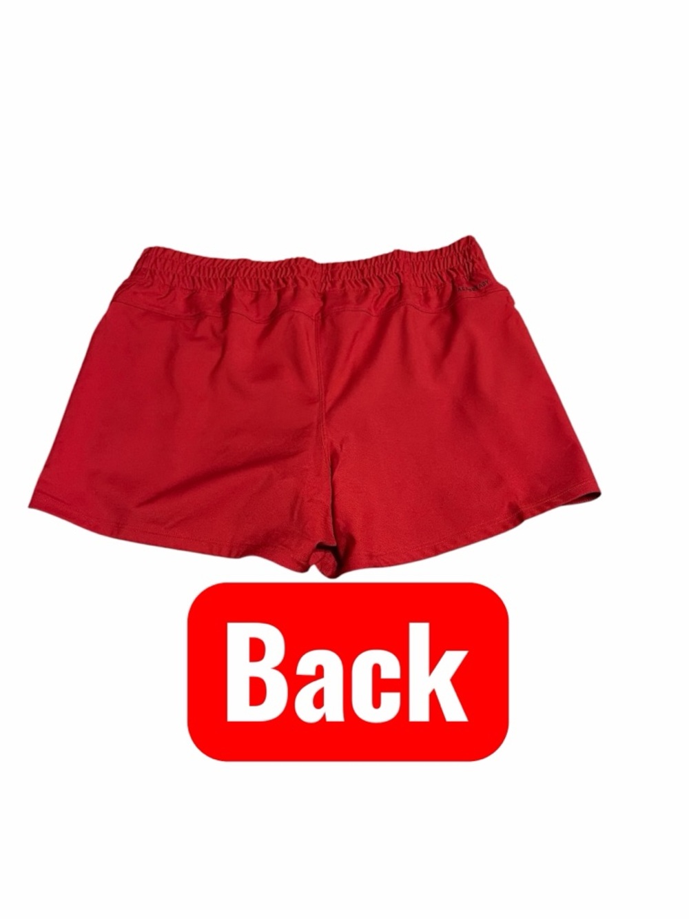 adidas Women's Red Hoosier Athletic Running Shorts - Picture 5 of 5